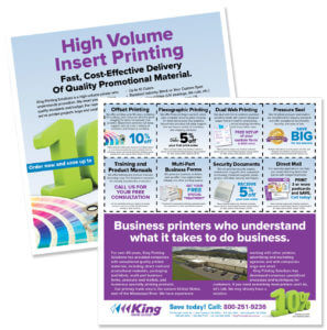 Sample of coupon circular printing